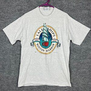 Vintage 1992 LEE Boston Harbor Tallships‎ 400 Year Aniversary Shirt Large